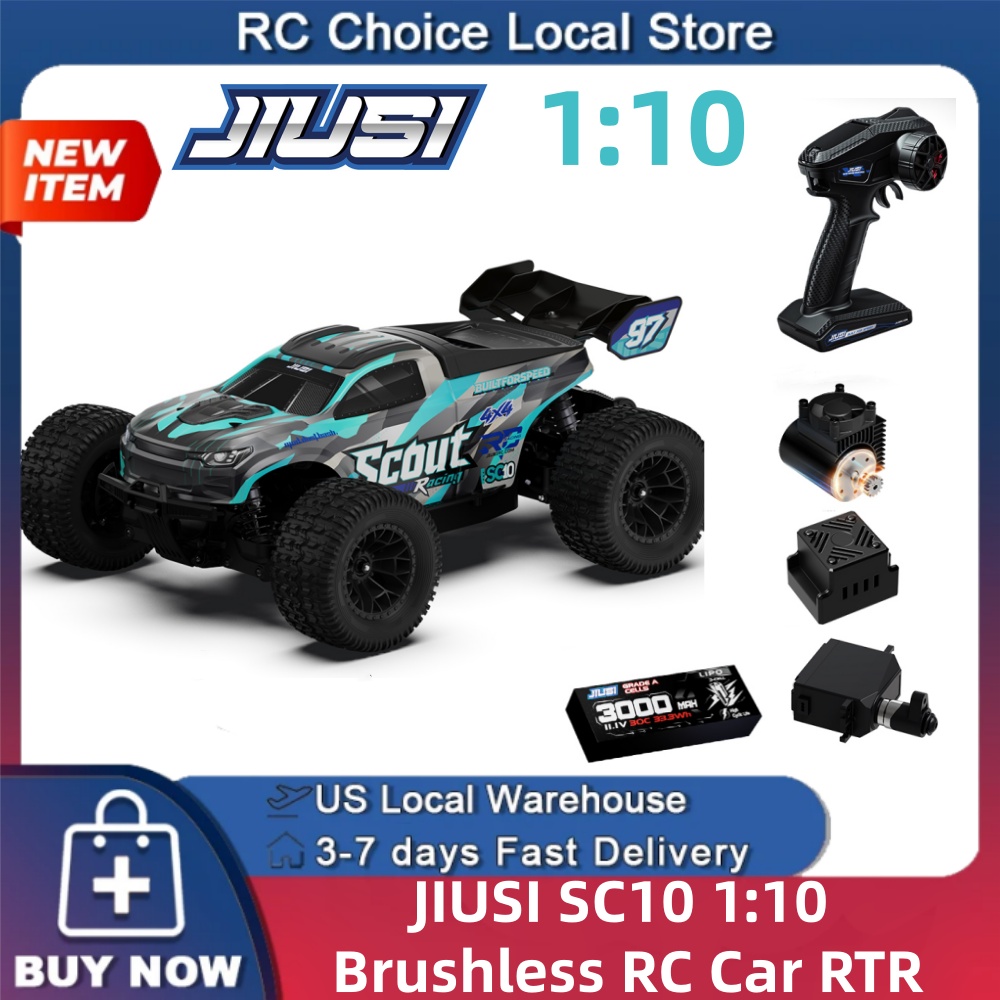 Rc Hobby Grade Truck - JIUSI SC10 1/10 Brushless RC Car