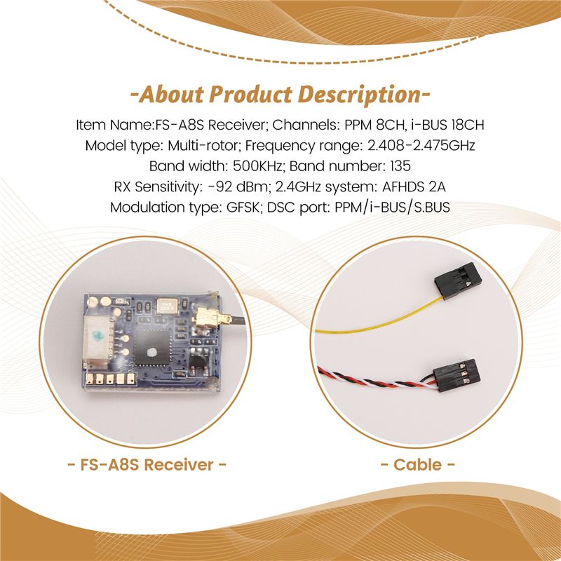 AS96-For FS-A8S 2.4G 8CH Mini  - Receiver Sbus 8Ch ulasan dan harga