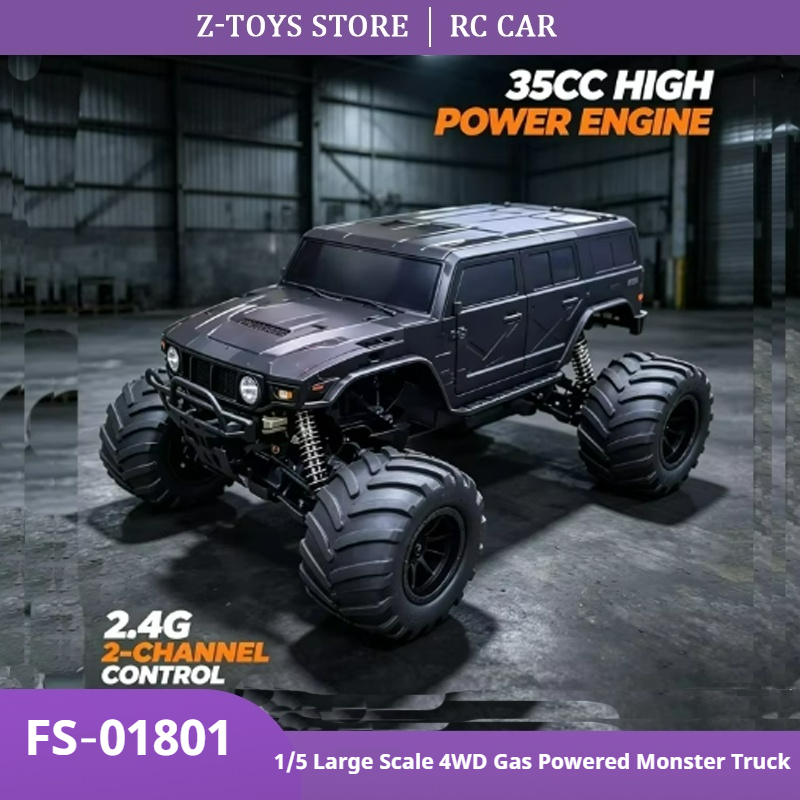 FS‑01801 1/5 Scale 4WD Gas Pow - Rc Hobby Grade Monster Truck ulasan dan harga