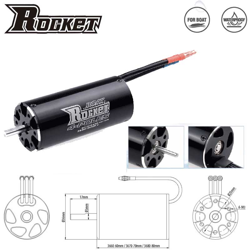 ROCKET-RC 2968 2958 2948 Brush - Rc Hobby Land ulasan dan harga
